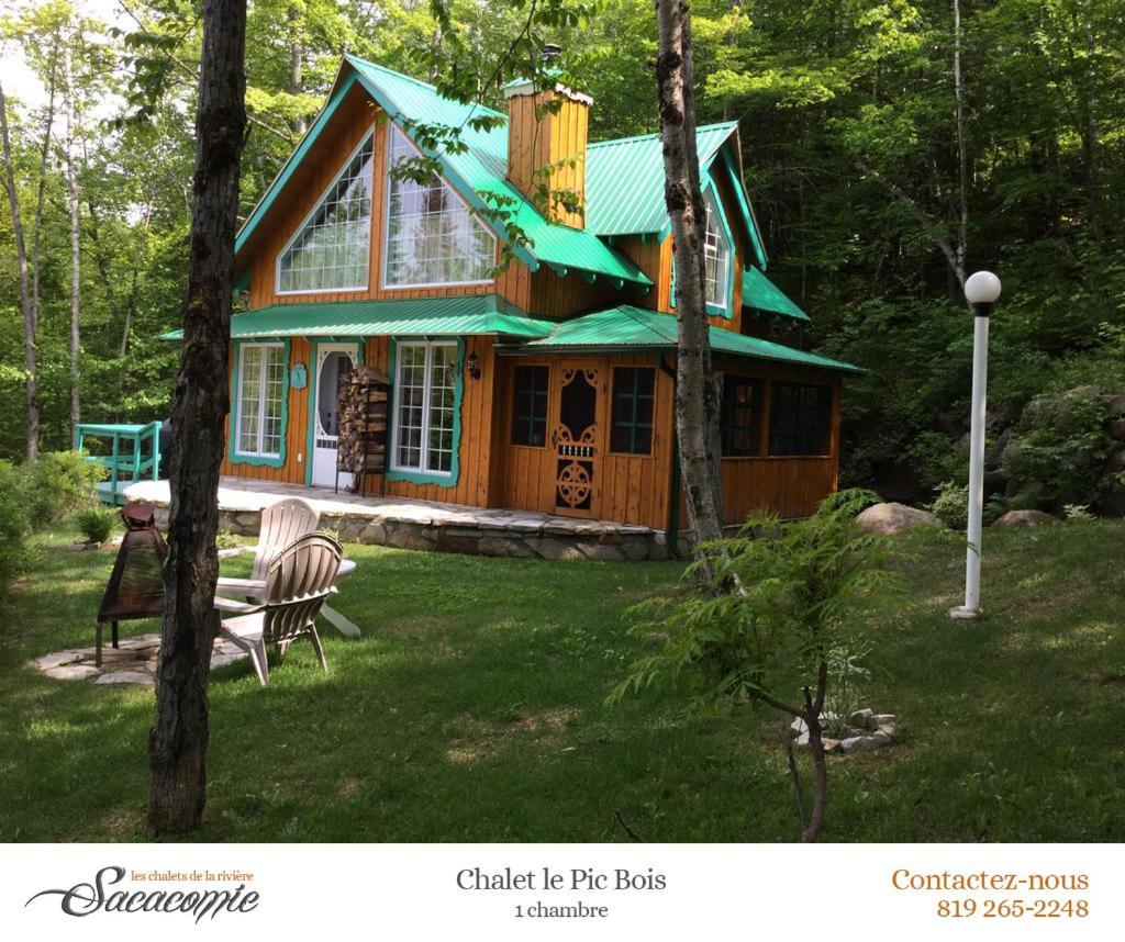 فيلا بلدية سان ألكسيس دي مونتفي Chalets De La Riviere Sacacomie المظهر الخارجي الصورة