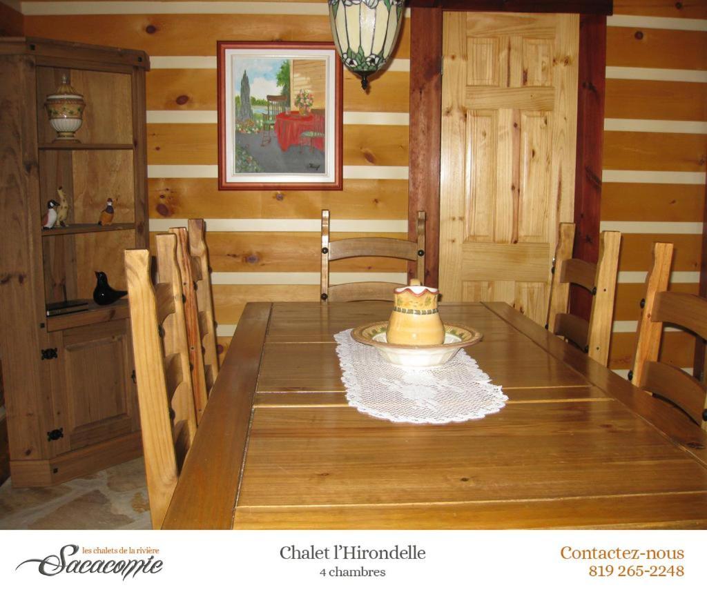 فيلا بلدية سان ألكسيس دي مونتفي Chalets De La Riviere Sacacomie المظهر الخارجي الصورة