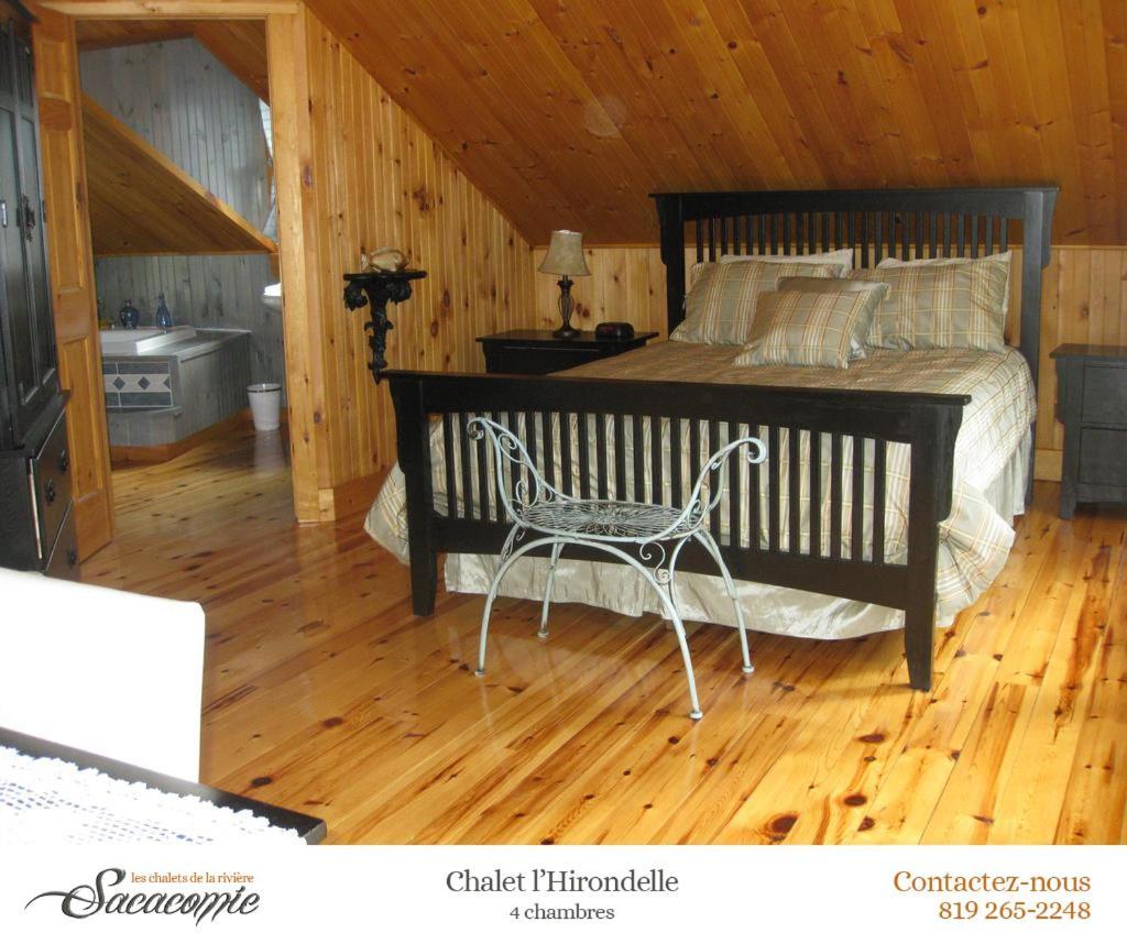 فيلا بلدية سان ألكسيس دي مونتفي Chalets De La Riviere Sacacomie المظهر الخارجي الصورة