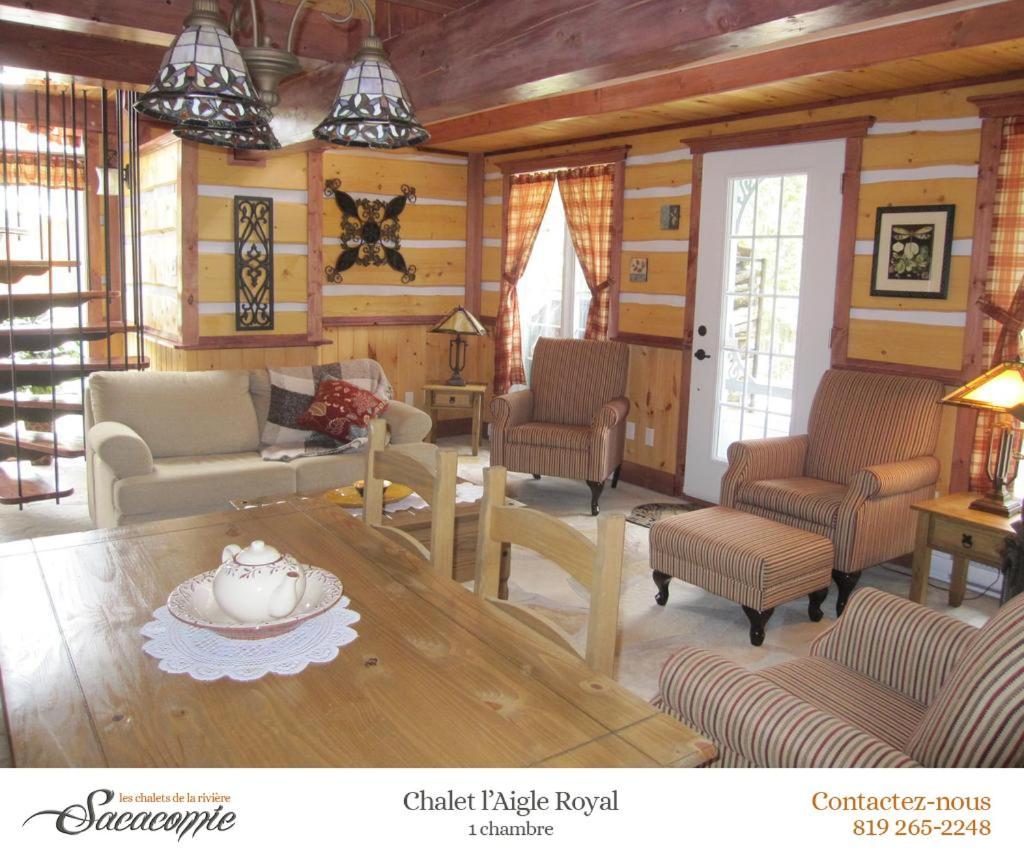 فيلا بلدية سان ألكسيس دي مونتفي Chalets De La Riviere Sacacomie المظهر الخارجي الصورة