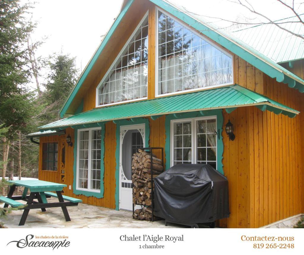 فيلا بلدية سان ألكسيس دي مونتفي Chalets De La Riviere Sacacomie المظهر الخارجي الصورة